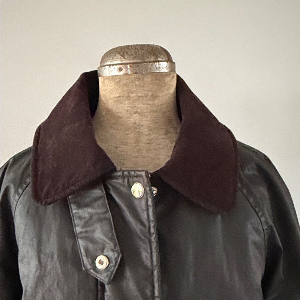 KENSIE Women’s Corduroy Trim Coated Wax Barn Jacket Size Small - Picture 4 of 14
